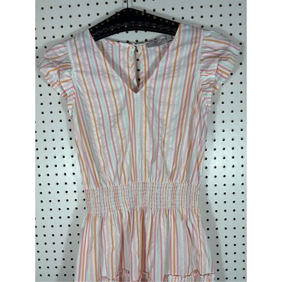 Vineyard Vines Performance Harbor Neon Rosa Smocked Mini Dress size XS - Picture 4 of 9